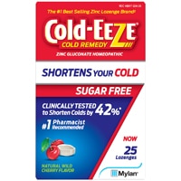 Cold Remedy Lozenge Sugar Free Wild Cherry -- 25 Lozenges (Пастилки) Cold-EEZE