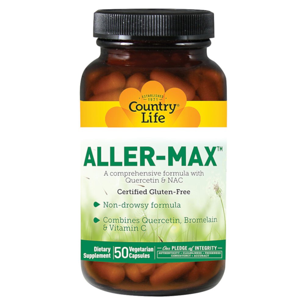 Country Life Aller-Max™ -- 50 вегетарианских капсул Country Life