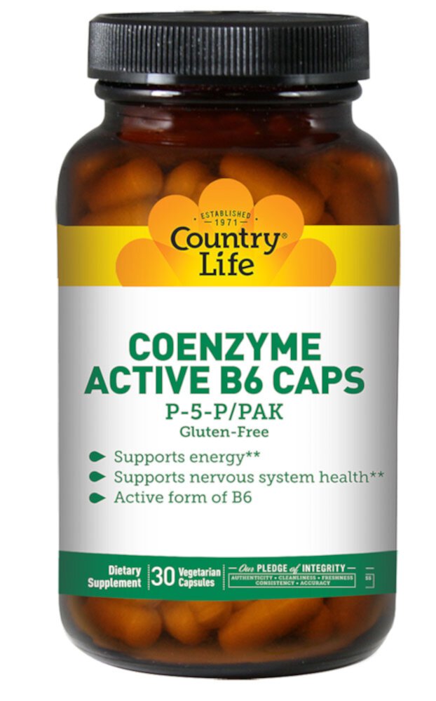 Active B-6 Caps -- 30 Capsules (Капсулы) Country Life