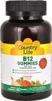 B12 Gummies (Жевательные конфеты) Strawberry -- 850 mcg - 60 Gummies Country Life