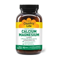 Calcium-Magnesium Complex -- 90 Tablets (Таблетки) Country Life