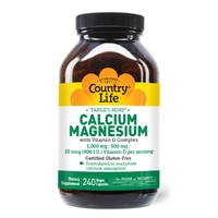 Calcium-Magnesium with Vitamin D Complex -- 240 Vegan Capsules (Веганские капсулы) Country Life