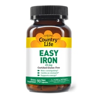 Легкоусвояемое железо - 25 мг - 90 веганских капсул - Country Life Country Life