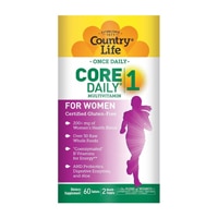 Core Daily™ 1 Мультивитамин для женщин - 60 таблеток - Country Life Country Life
