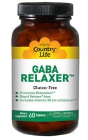 GABA Relaxer - 60 таблеток - Country Life Country Life
