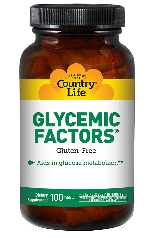 Glycemic Factors™ -- 100 таблеток Country Life