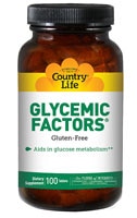 Glycemic Factors™ -- 100 таблеток Country Life