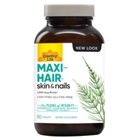 Maxi-Hair® Skin & Nails -- 2000 мкг -- 90 таблеток Country Life