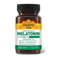 Melatonin -- 1 mg - 60 Tablets (Таблетки) Country Life