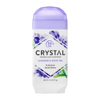 Твердый дезодорант Crystal Invisible Лаванда и белый чай - 2,5 унции Crystal