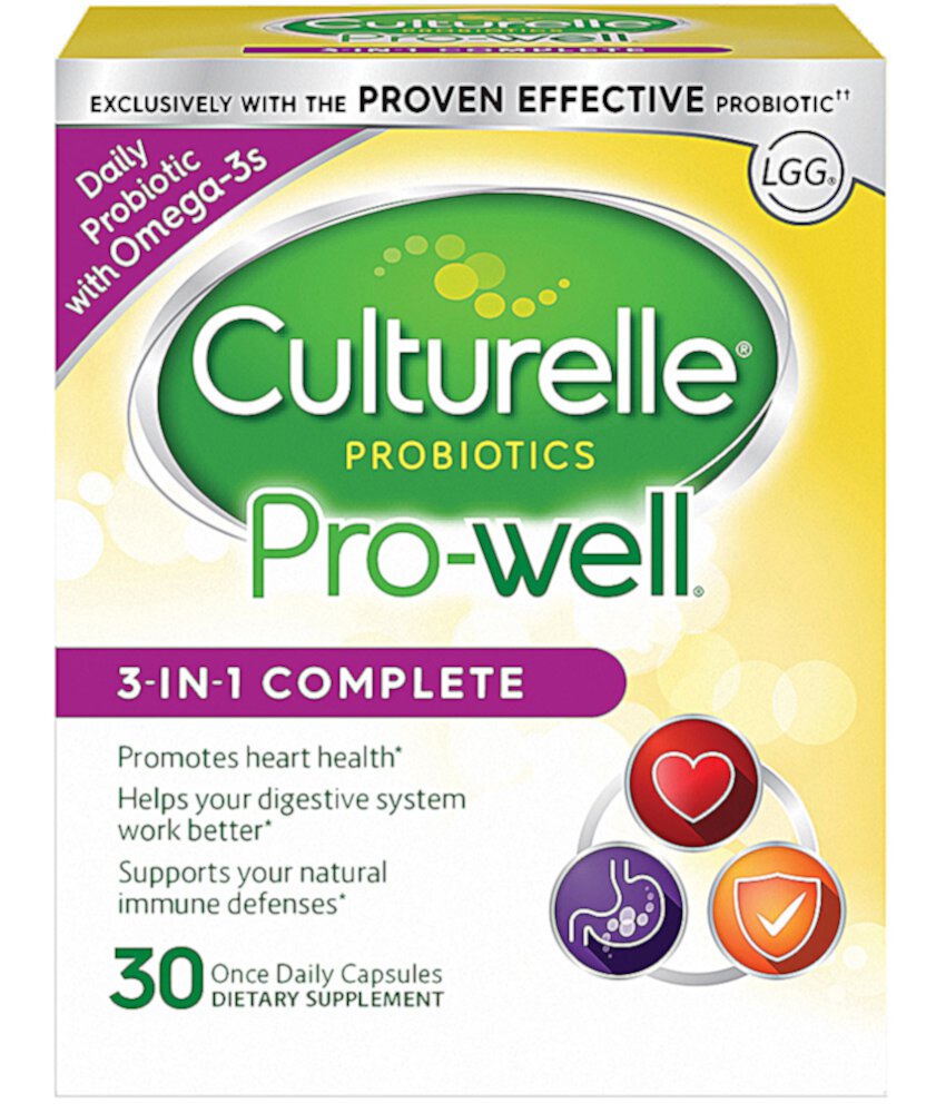 Полноценная формула Culturelle Pro-Well™ 3-в-1 — 30 капсул Culturelle