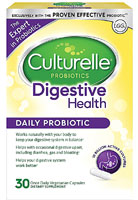 Пробиотики Digestive Daily - 10 миллиардов КОЕ - 30 растительных капсул - Culturelle Culturelle
