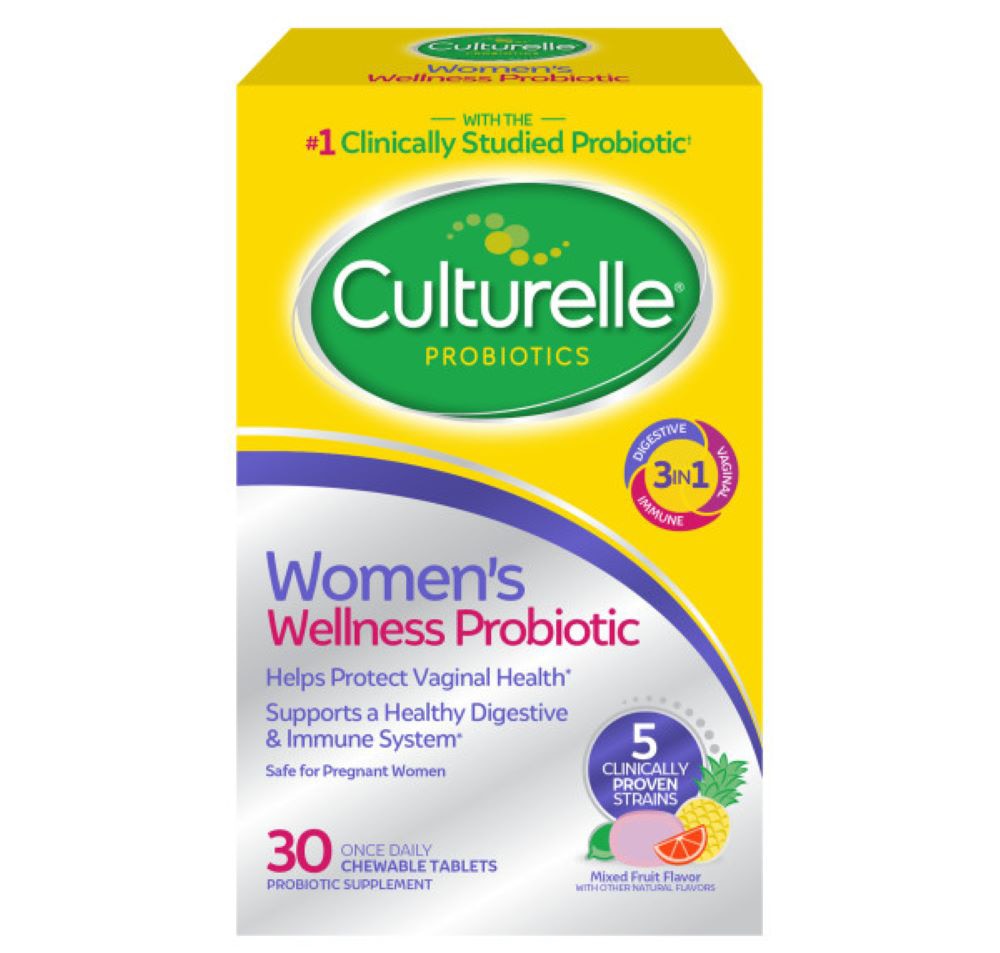 Culturelle Пробиотик для женщин, 30 жевательных таблеток Culturelle