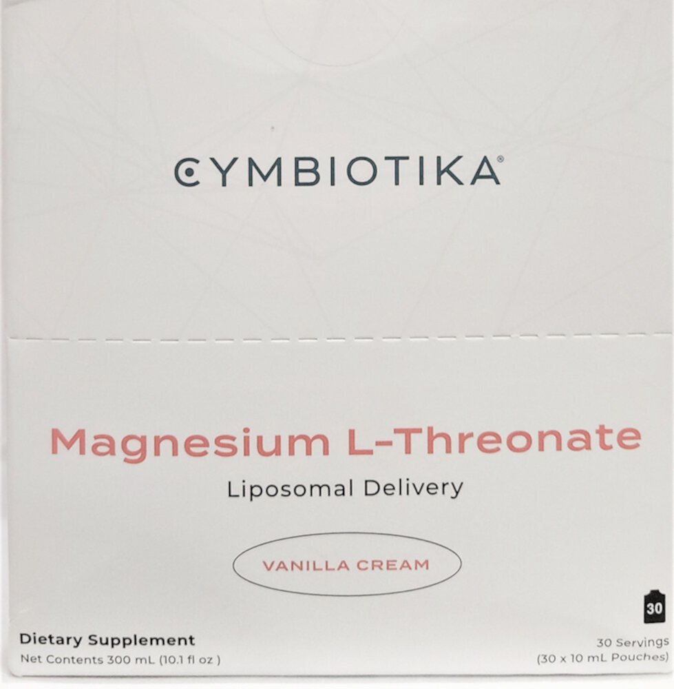 Cymbiotika Liposomal Magnesium L-Threonate Vanilla Creme — 1300 мг — 30 порций Cymbiotika