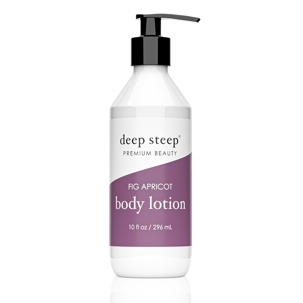 Deep Steep Premium Beauty Классический лосьон для тела с инжиром и абрикосом -- 10 жидких унций Deep Steep