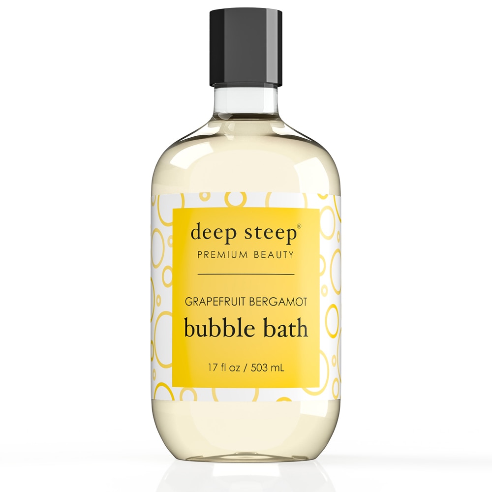 Deep Steep Premium Beauty Классическая пена для ванн с грейпфрутом и бергамотом -- 17 жидких унций Deep Steep