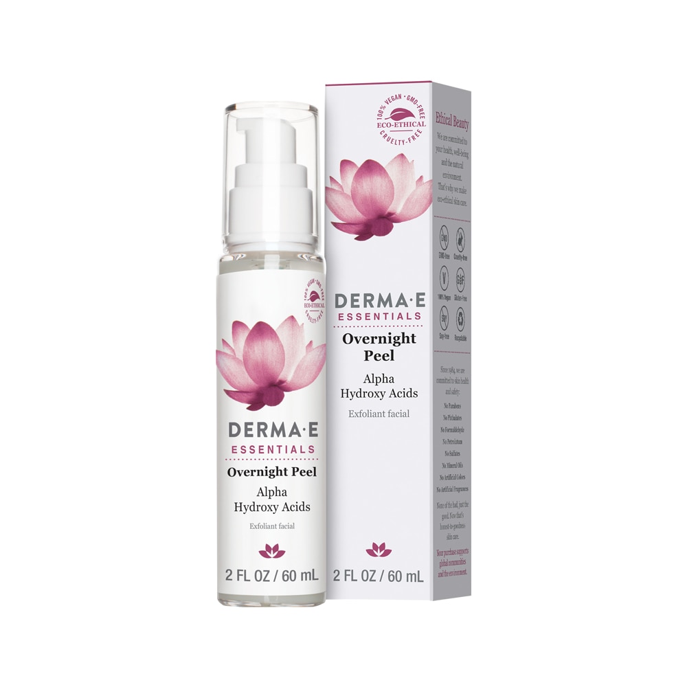 Derma E Essentials Ночной пилинг с АГК - 2 жидких унции Derma E