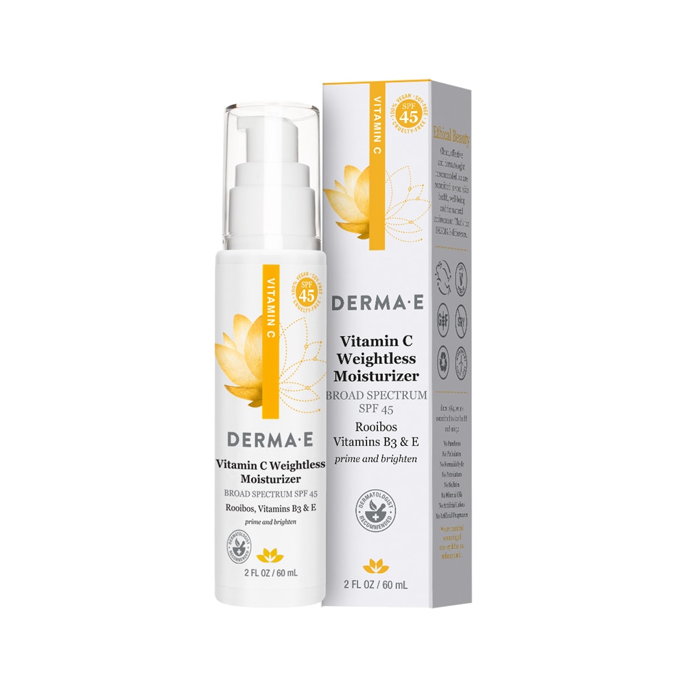 Derma E Невесомое увлажняющее средство с витамином С SPF 45 -- 2 жидких унции Derma E