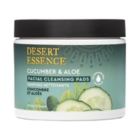 Desert Essence Cucumber &amp; Очищающие подушечки для лица с алоэ -- 50 подушечек Desert Essence