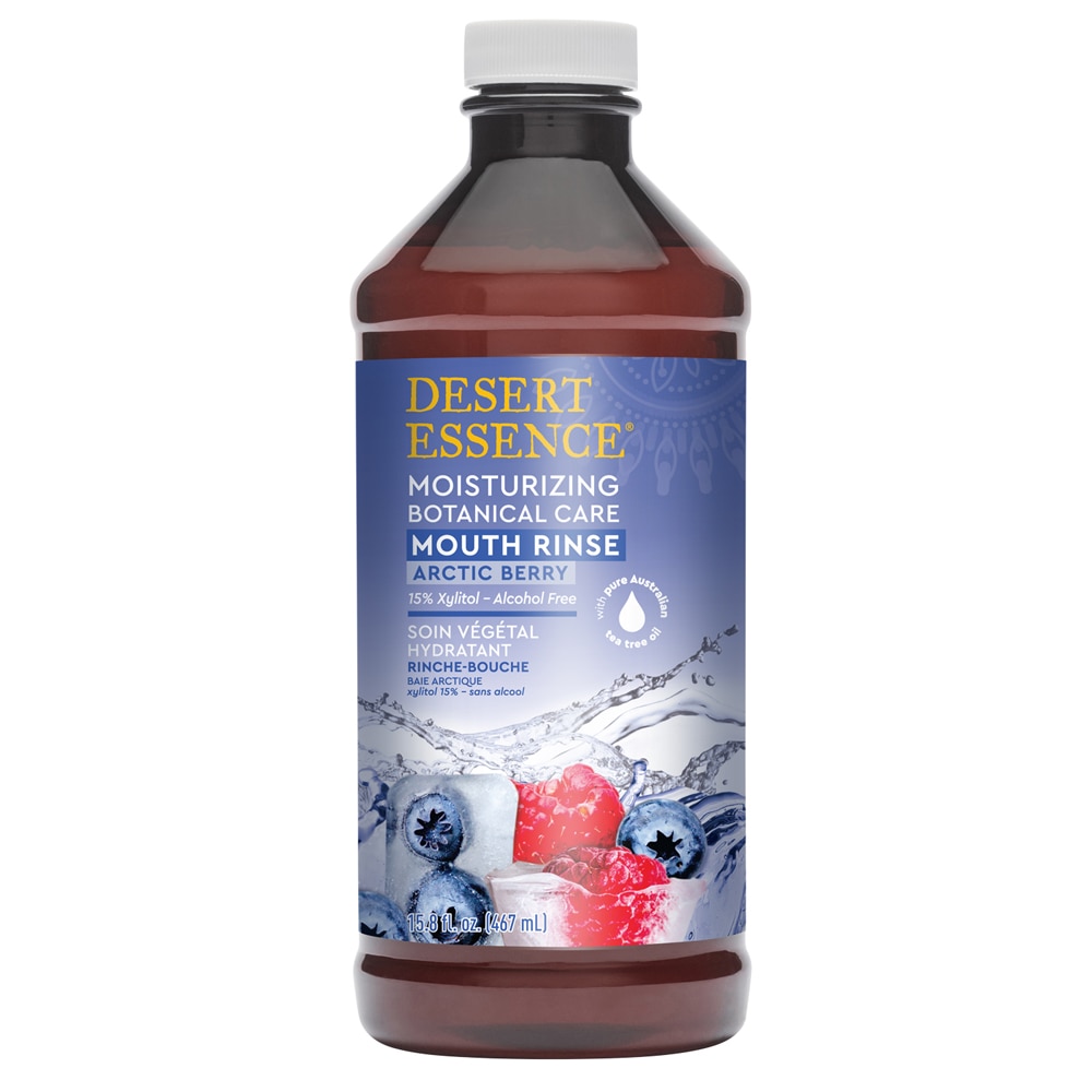 Desert Essence Увлажняющий ополаскиватель для полости рта с растительными экстрактами Arctic Berry -- 15,8 жидких унций Desert Essence