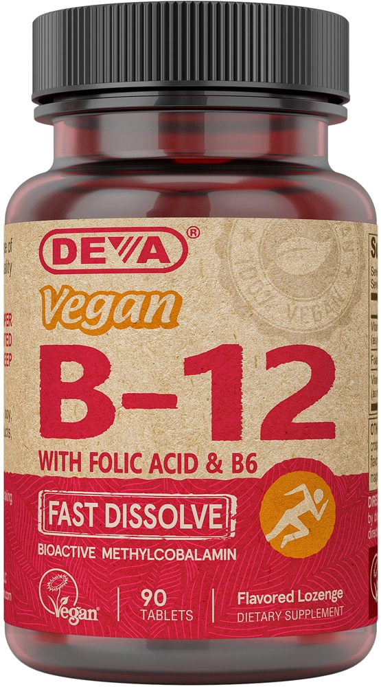 Веган B12 Быстрорастворимый - 90 таблеток - Deva Deva