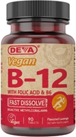 Веган B12 Быстрорастворимый - 90 таблеток - Deva Deva