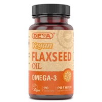 Vegan Flaxseed Oil -- 90 Vegan Caps Deva