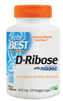 Doctor's Best D-рибоза — 850 мг — 120 вегетарианских капсул Doctor's Best