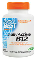 Активированный Витамин B12 Метилкобаламин - 1500мкг - 60 капсул - Doctor's Best Doctor's Best