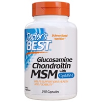 Глюкозамин, хондроитин, МСМ с OptiMSM® -- 240 капсул Doctor's Best
