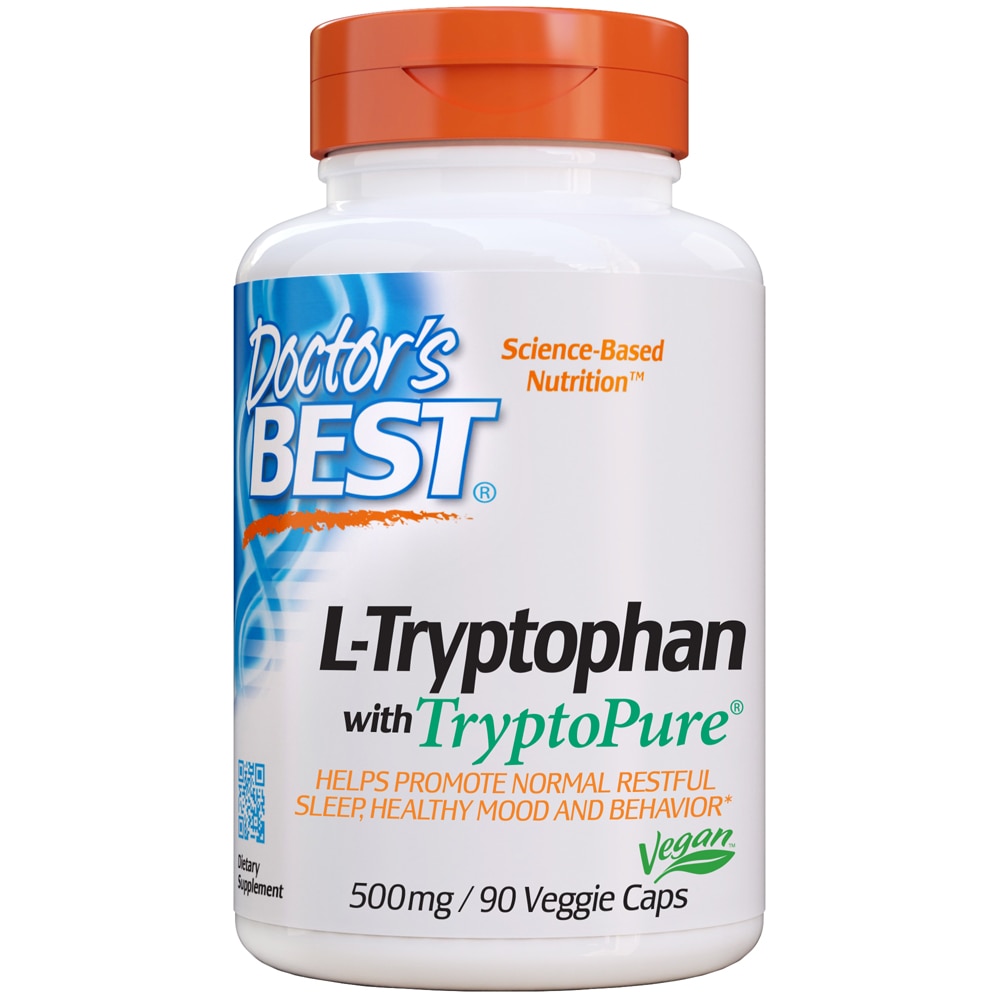 L-Триптофан - 500 мг - 90 капсул - Doctor's Best Doctor's Best