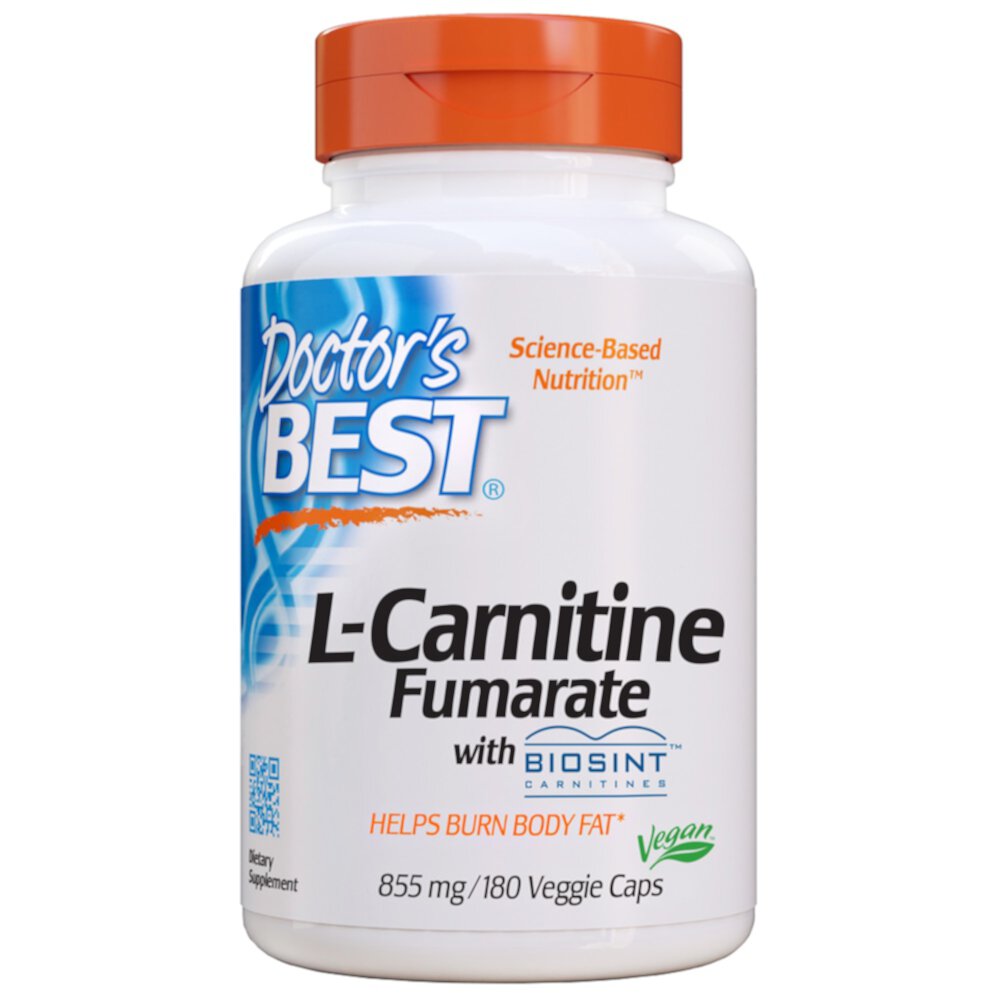 L-Carnitine Fumarate -- 180 Veggie Caps (Вегетарианские капсулы) Doctor's Best