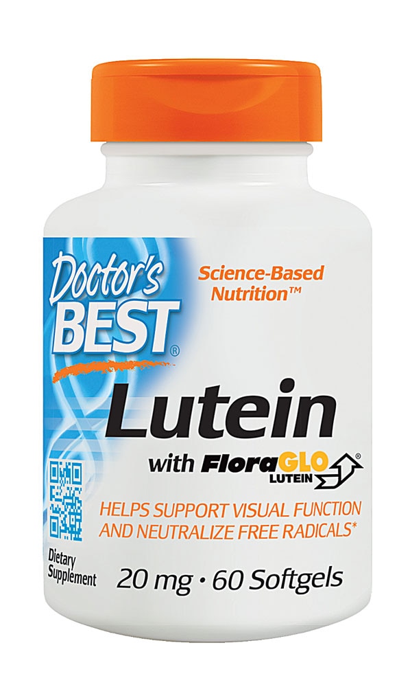Лютеин Doctor's Best с лютеином FloraGLO® -- 20 мг -- 60 мягких таблеток Doctor's Best