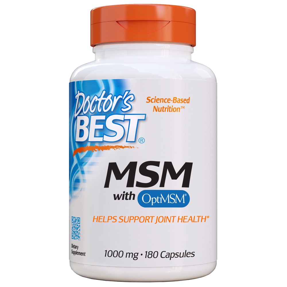 MSM с OptiMSM® - 1000 мг - 180 капсул - Doctor's Best Doctor's Best