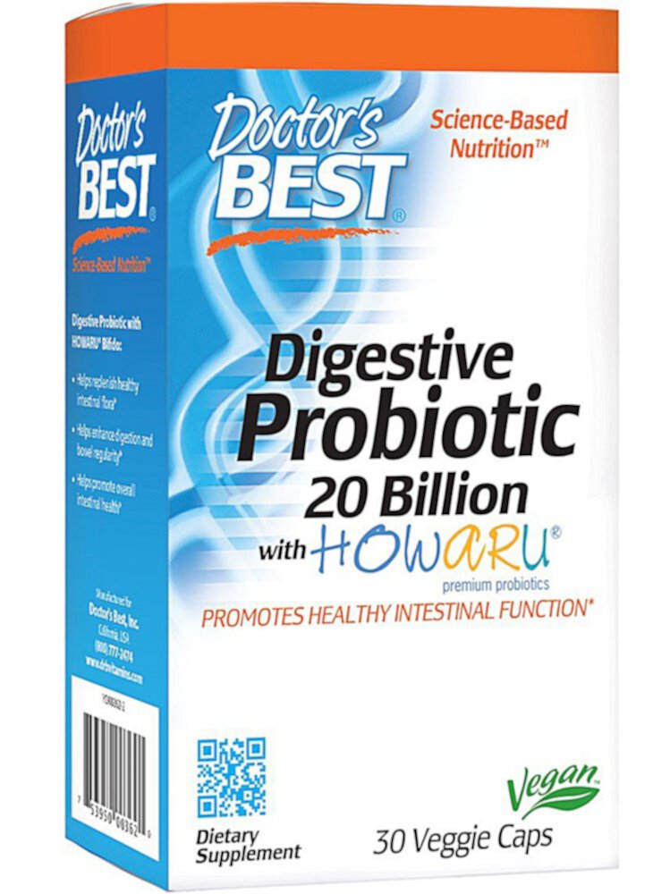 Probiotic -- 20 billion CFU - 30 Veggie Caps (Вегетарианские капсулы) Doctor's Best