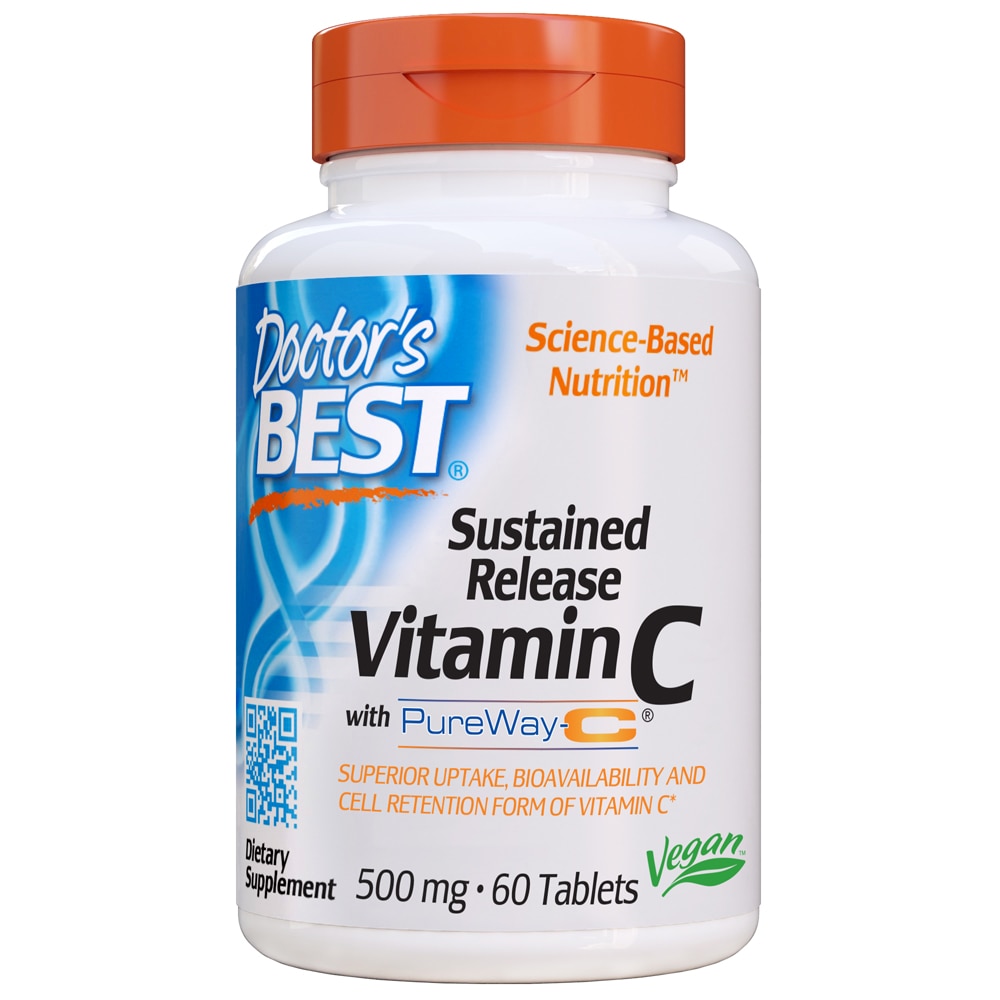 Sustained Release Vitamin C with PureWay-C® -- 500 mg - 60 Tablets (Таблетки) Doctor's Best