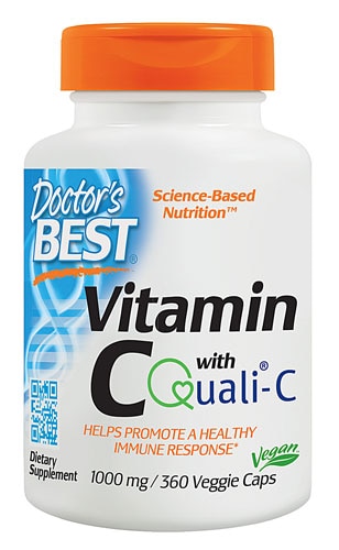 Витамин C с Q®-C - 1000 мг - 360 растительных капсул - Doctor's Best Doctor's Best