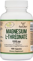 Магний L-Треонат - 2000 мг - 100 капсул - Double Wood Supplements Double Wood Supplements