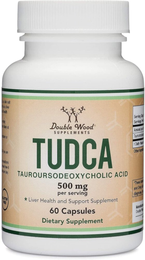 Tudca Tauroursodeoxycholic Acid -- 500 mg - 60 Capsules (Капсулы) Double Wood Supplements