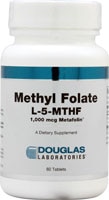 Douglas Laboratories Метилфолат L-5-MTHF -- 1000 мкг -- 60 таблеток Douglas Laboratories