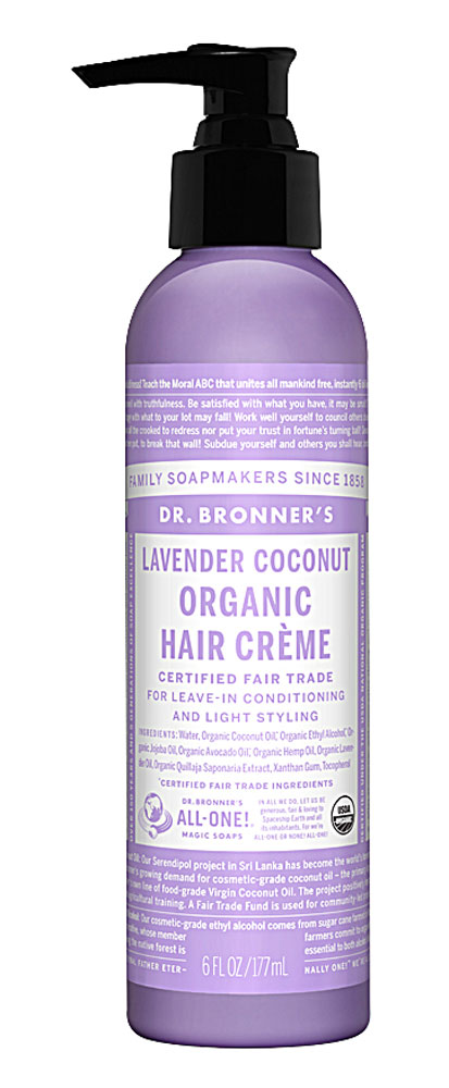 Органический крем для волос Dr. Bronner's с лавандой и кокосом - 6 жидких унций Dr. Bronner's