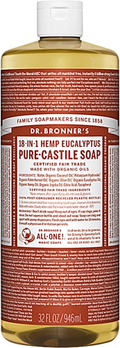 Dr. Bronner's Pure Castile Liquid Soap Hemp Eucalyptus -- 32 fl oz Dr. Bronner's