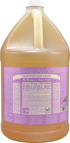 Жидкое мыло Dr. Bronner's Pure Castile с коноплей и лавандой - 1 галлон Dr. Bronner's