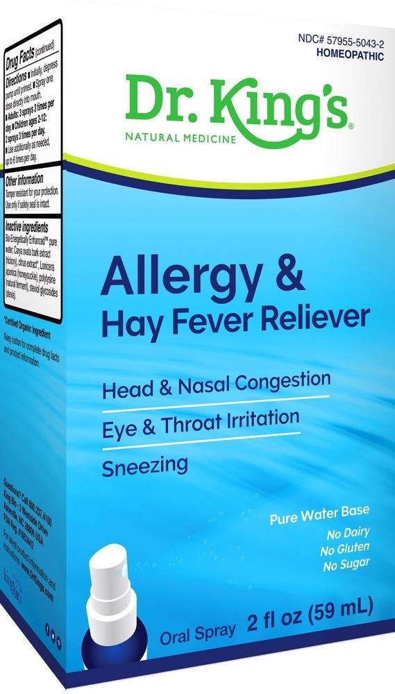 Dr. King's Natural King Bio Allergies and Hay Fever™ — 2 жидких унции Dr. King's Natural