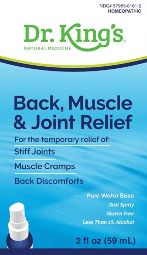 Natural King Bio Back Muscle &amp; Joint Relief™ без вкуса -- 2 жидких унции Dr. King's Natural