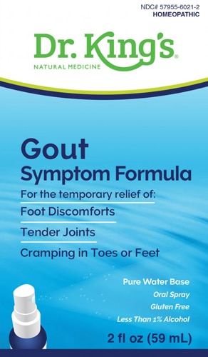 King Bio Gout Symptom Reliever -- 2 fl oz (Жидкие унции) Dr. King's Natural