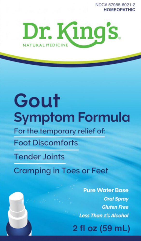 King Bio Gout Symptom Reliever -- 2 fl oz (Жидкие унции) Dr. King's Natural