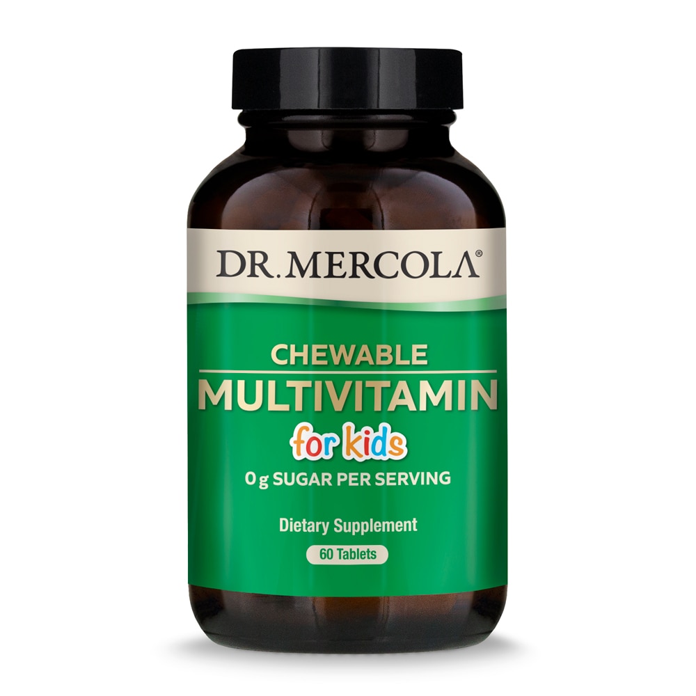 Жевательный мультивитамин для детей, Фруктовый вкус - 60 таблеток - Dr. Mercola Dr. Mercola