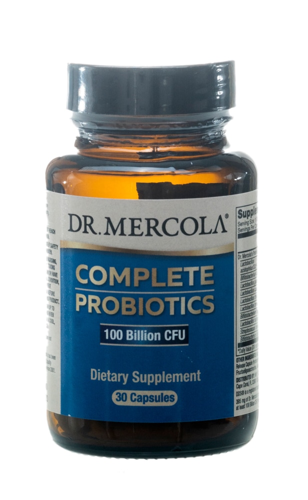 Полные пробиотики Dr. Mercola -- 100 миллиардов КОЕ -- 30 капсул Dr. Mercola