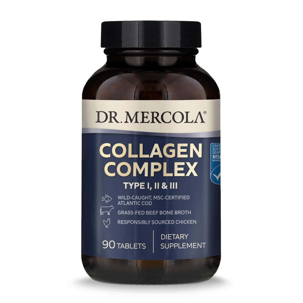 Коллагеновый комплекс тип I-II-III - 90 таблеток - Dr. Mercola Dr. Mercola